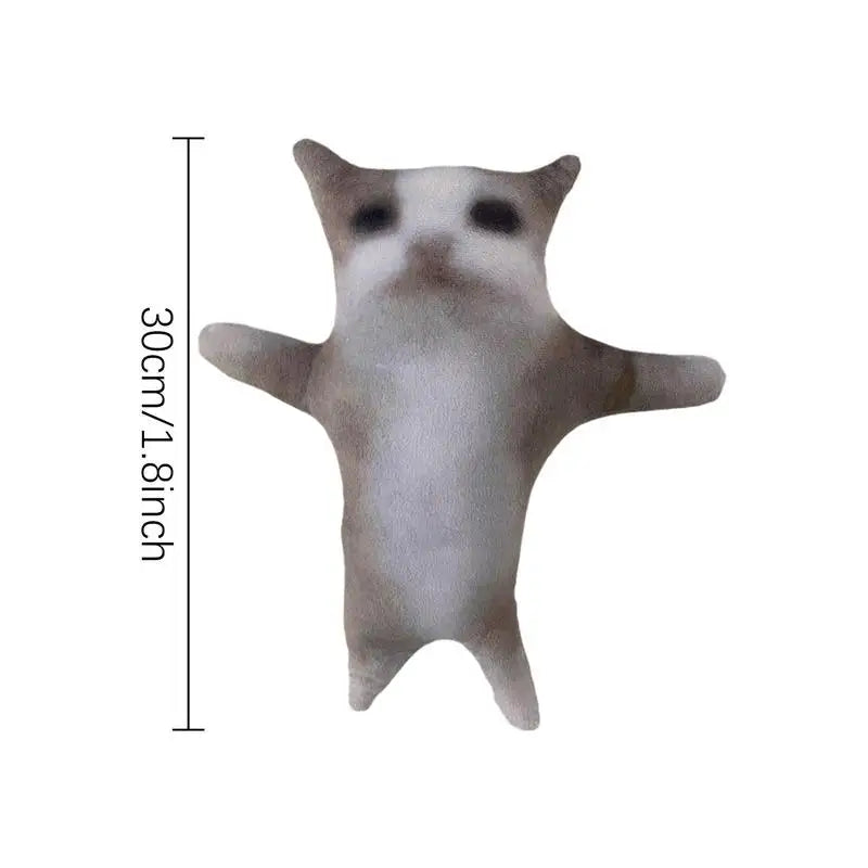 11.8'' Cat Plush Stuffed Animal with Sound - Interactive Toy