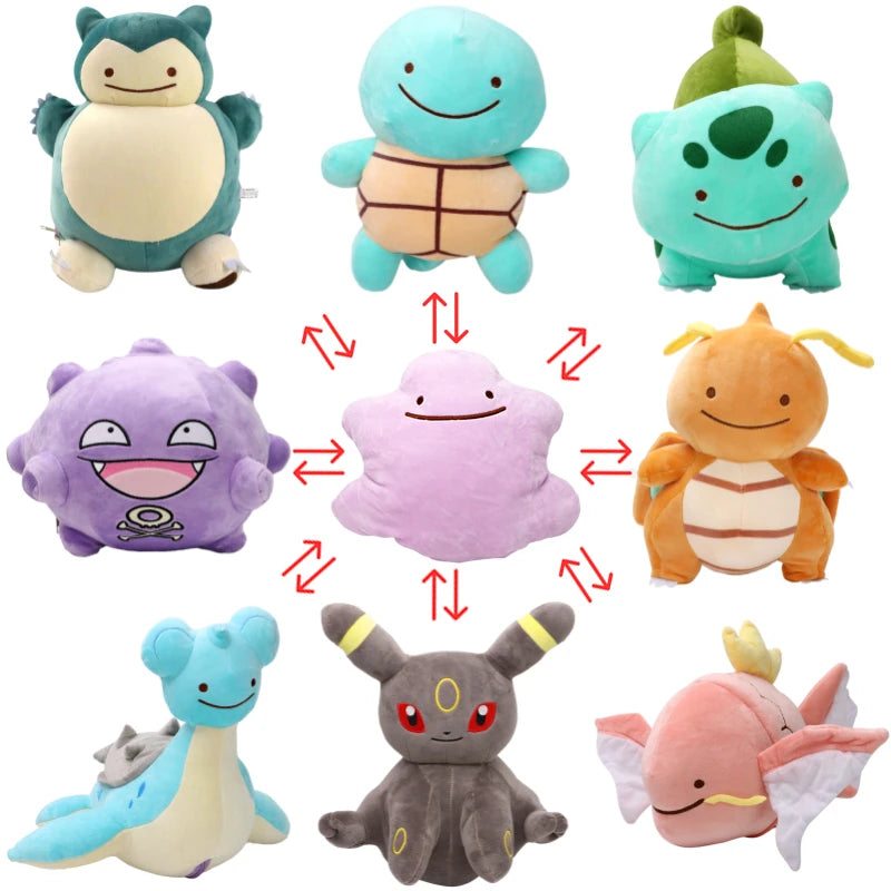 Kawaii Pokémon Plush Toys: Ditto Reversible, Snorlax, Gengar & More - Kawaiioo