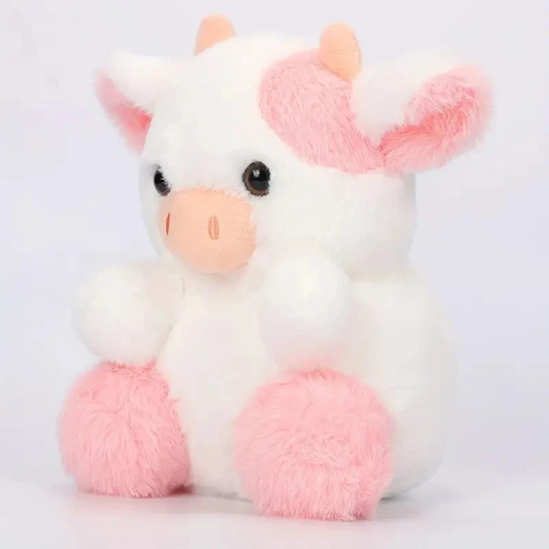 Kawaii Strawberry Cow Plushie - 20cm Soft Doll for Kids