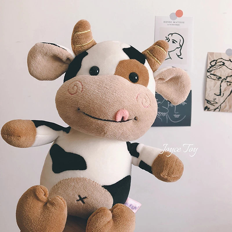 Cute Milk Cow Plush Toy - Stuffed Animal for Kids & Home Decor - Kawaiioo