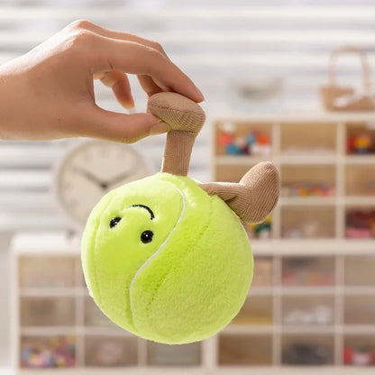 Cute Sports Plush Toys - Basketball, Football, Tennis & More Soft Stuffed Balls