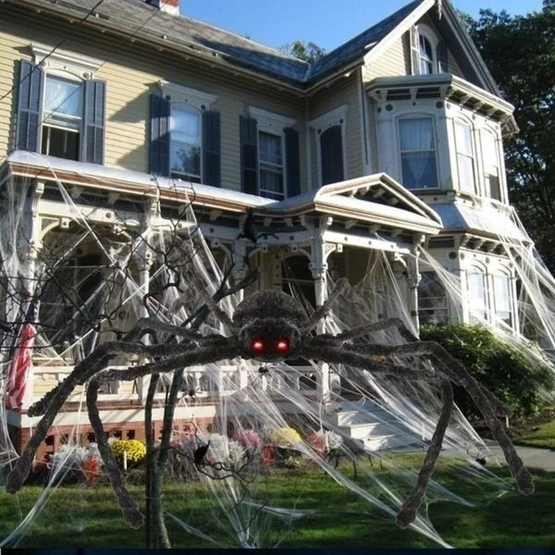 Plush Spider Toy - Giant Halloween Horror Decoration (30-200cm)