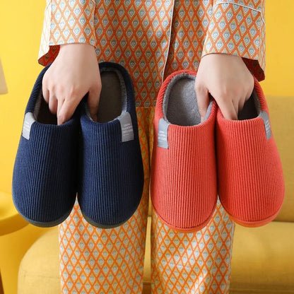 Plush Anti-Slip Home Thick Slippers - Warm Winter Comfort