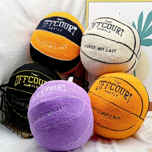 Basketball Plush Pillow - 25cm Soft Anime Stuffed Ball for Kids