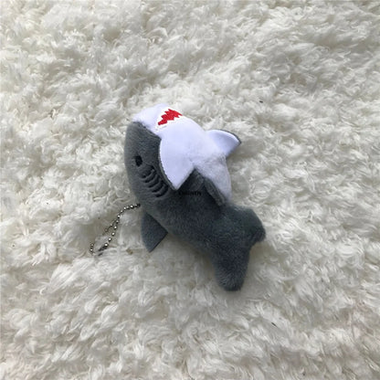 Cute Plush Shark Key Chain - Soft Stuffed Animal in 3 Colors