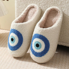 Need to be changed Soft Embroidered Cashmere Slippers - Soft & Cute for Autumn Winter