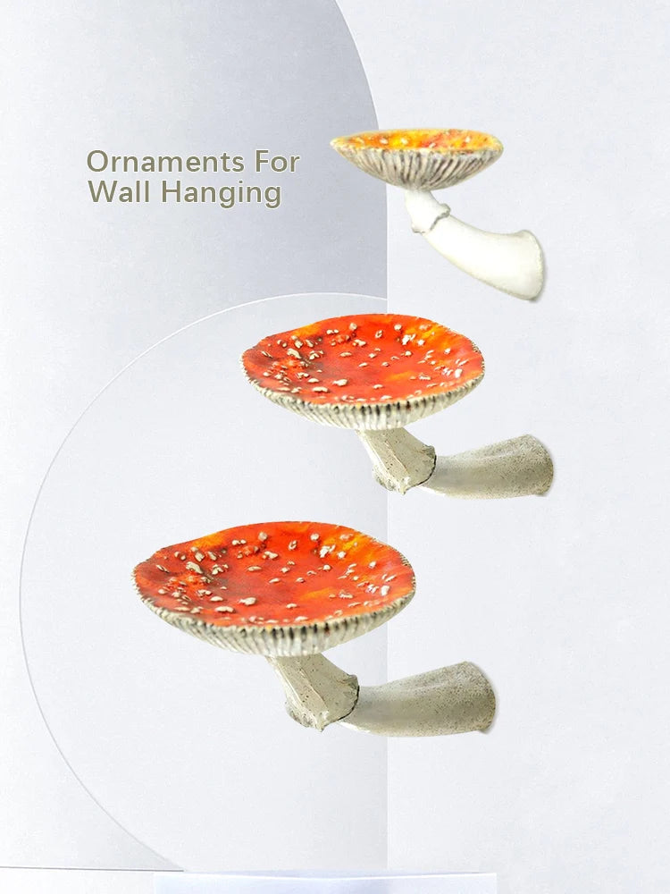 Mushroom Hanging Ornaments - Decorative Resin Home Decor