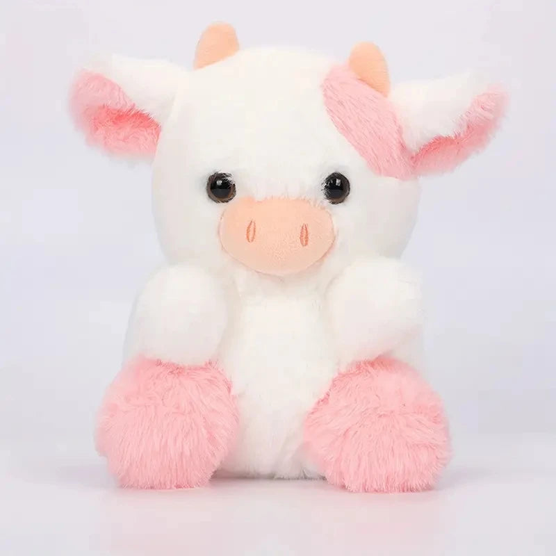 Kawaii Strawberry Cow Plushie - 20cm Soft Doll for Kids