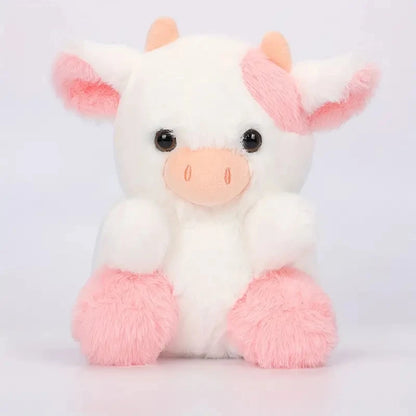 Kawaii Strawberry Cow Plushie - 20cm Soft Doll for Kids