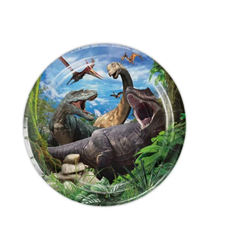 Jurassic Dinosaur Theme Disposable Tableware for Kids' Parties