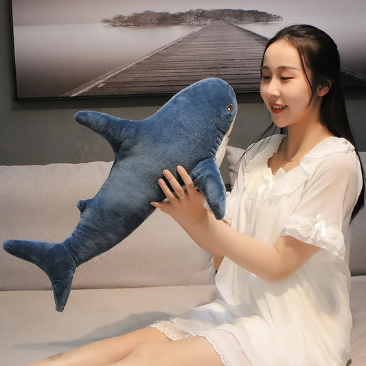 Stuffed Shark Plush Toy - 45/60cm Funny Sleeping Pillow for Kids