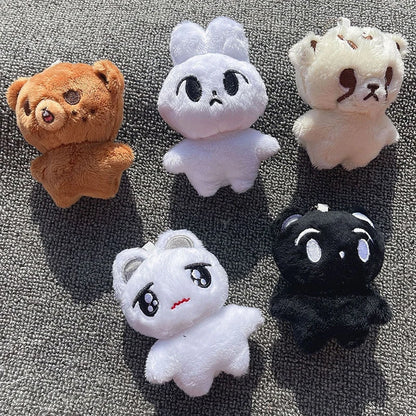 Kpop Cartoon Cheetah Plush Keyrings - Doyoung, Mark, Taeyong