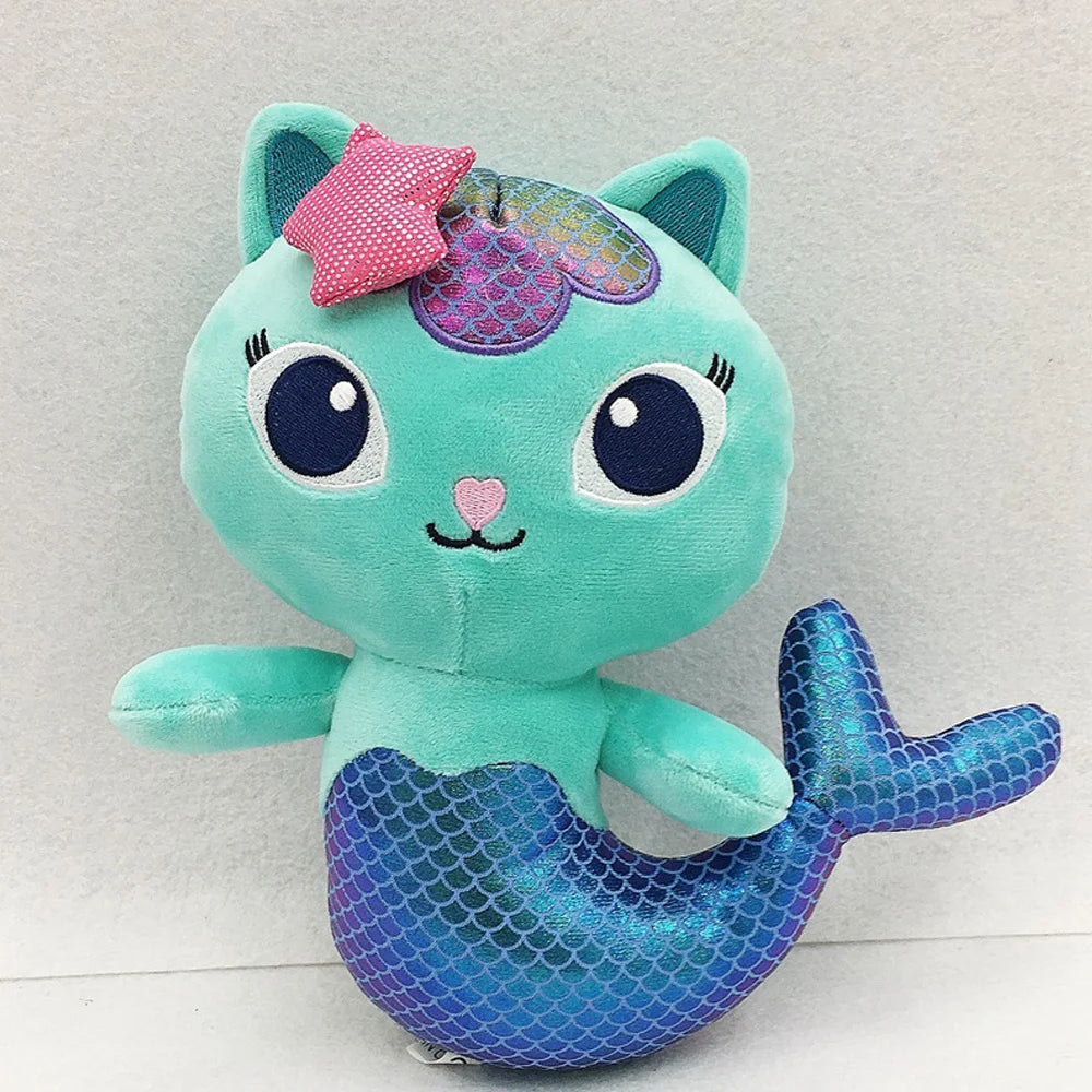 Gabby Dollhouse Plush Toys - Cute Cat & Mermaid Plushie Dolls for Kids - Kawaiioo