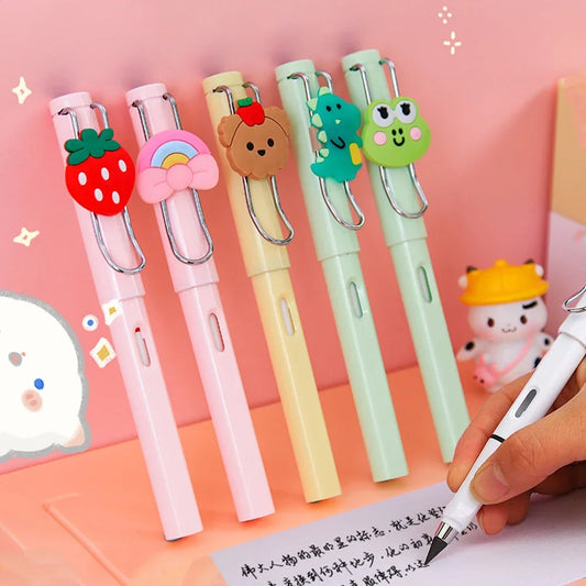 Cartoon Technology Eternal Pencil - Kawaii Fruit Bear Pen