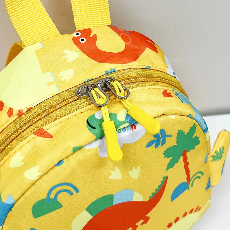 Kawaii Dinosaur Schoolbag - Nylon Kids Backpack for Boys & Girls - Kawaiioo