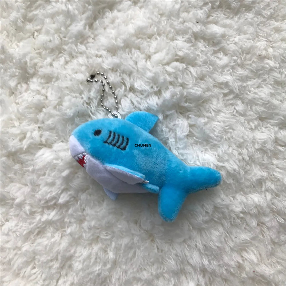 Cute Plush Shark Key Chain - Soft Stuffed Animal in 3 Colors