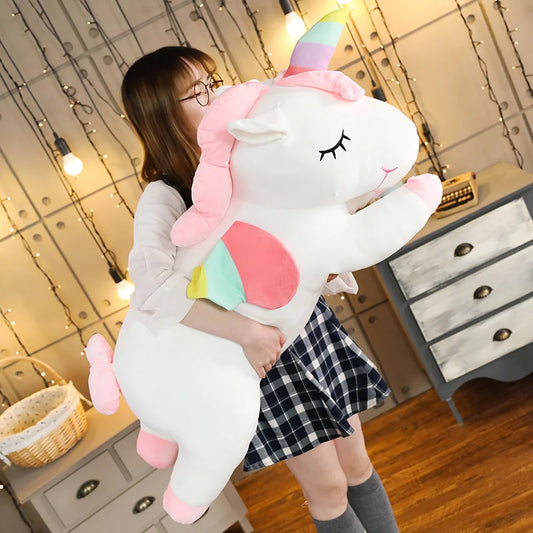 Giant Unicorn Plush Toy 25-100cm - Soft Stuffed Doll for Kids