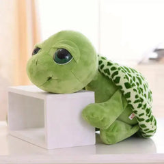 20CM Super Cute Kawaii Big Eyes Green Turtle Plush Animal Toys Birthday Gift for Girls and Children