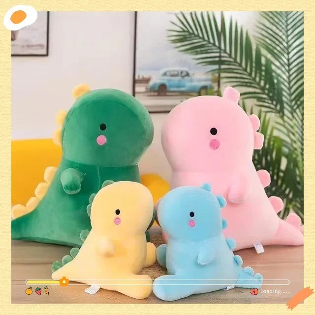 Kawaii Dinosaur Plush Toy - Soft Stuffed Animal Pillow - Kawaiioo