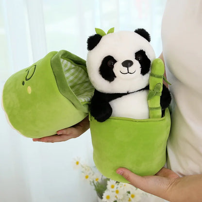 Kawaii Bamboo Panda Plush Doll - Soft Stuffed Toy for Kids & Gifts