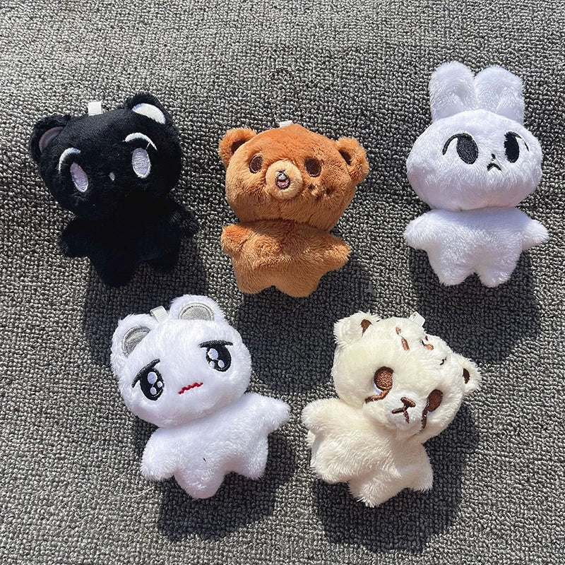 Kpop Cartoon Cheetah Plush Keyrings - Doyoung, Mark, Taeyong