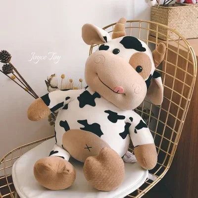 Cute Cow Plush Toy - Rag Doll & Pillow for Girlfriend or Kids - Kawaiioo