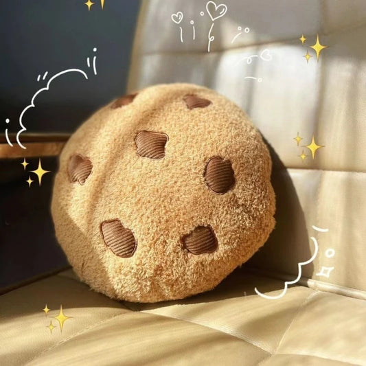 Ins Cookies Pillow - Cozy Plush Cookie Cushion for Sofa & Bedside