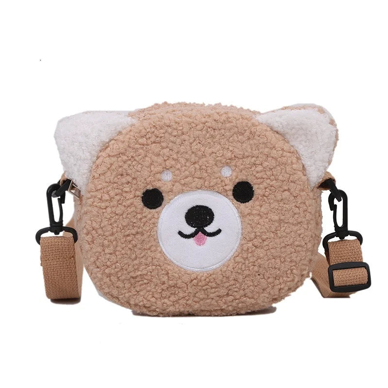 Japanese Style Kawaii Plush Shoulder Bag – Cartoon Crossbody Bag for Women - Kawaiioo