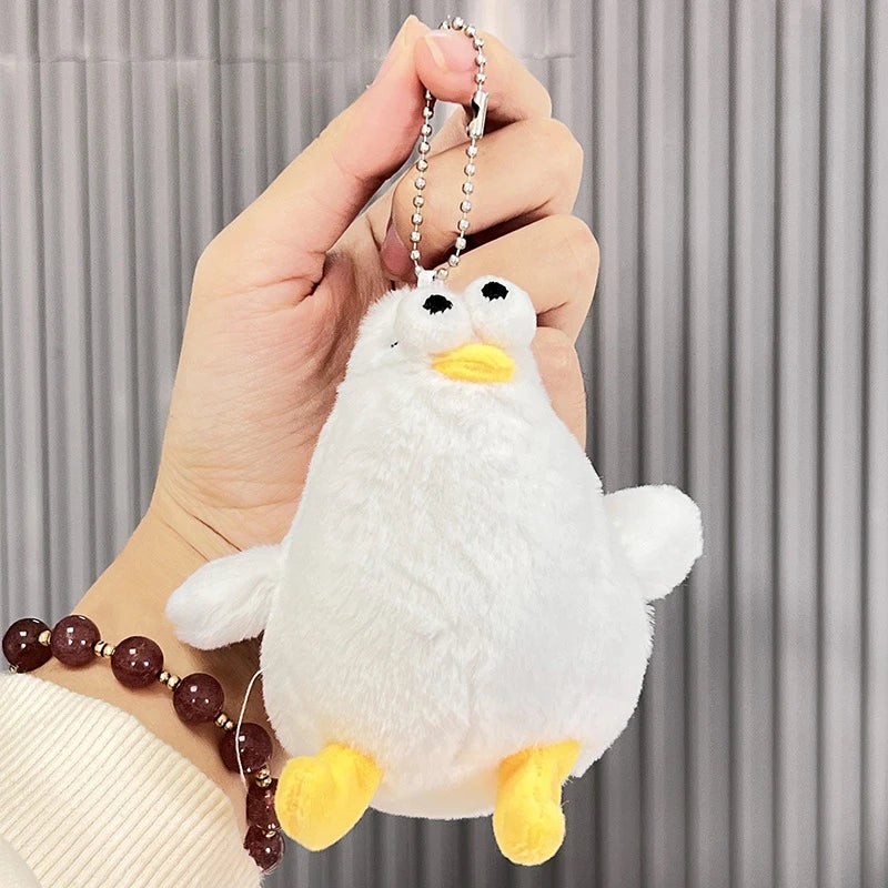 Cartoon Dundun Chicken Plush Stuffed Animal Key Chain Pendant - Kawaiioo