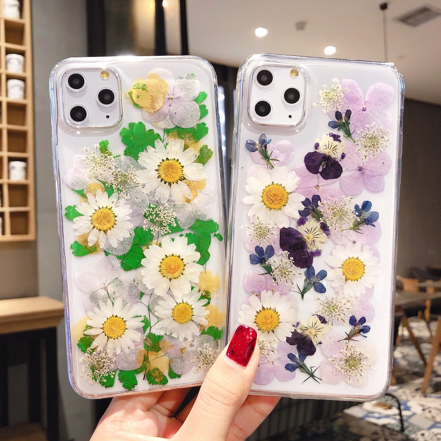 Kawaii Flower Epoxy Phone Cases - Elegant Floral Design - Kawaiioo